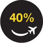 40%
