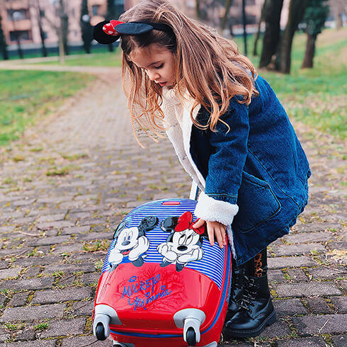 Take a little magic with you when travelling with our Mickey and Minnie collection.