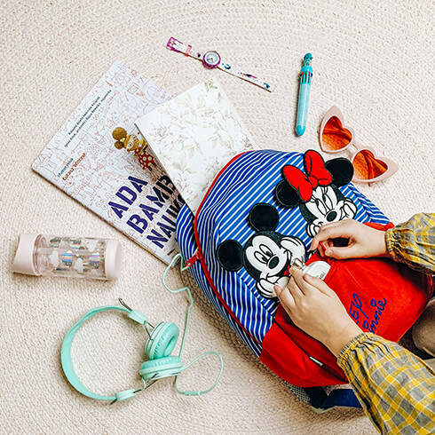 Take a little magic with you when travelling with our Mickey and Minnie collection.