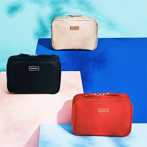 mysamsonite Gift alert: our colourful Karissa cosmetic cases.